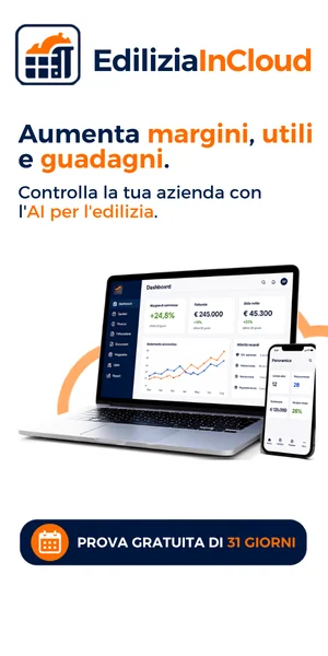 EdiliziaInCloud — il gestionale con AI per l’edilizia: controlla cantieri, margini e fatturazione. Prova gratuita di 31 giorni.